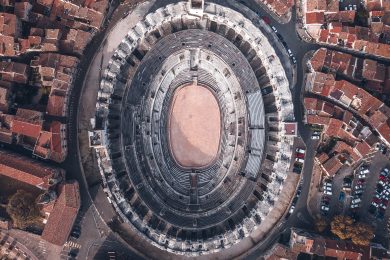 Nimes Arenes Ciel